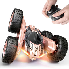 Remote Control Headlights Wheel Lights, Double Sided 360° Rotating RC Cars Toys