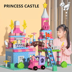 174PCS Girls Princess Castle Building Blocks Assembly Bricks Toys For Kids