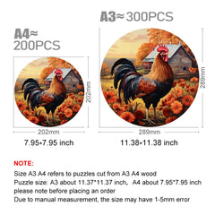 Build The 3D Wooden Beautiful Farm Rooster– Animal Jigsaw Puzzle Toy!