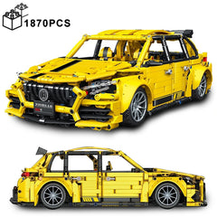 1870PCS Technical Benz's AMG Car Building Blocks Yellow Assemble Bricks Toys