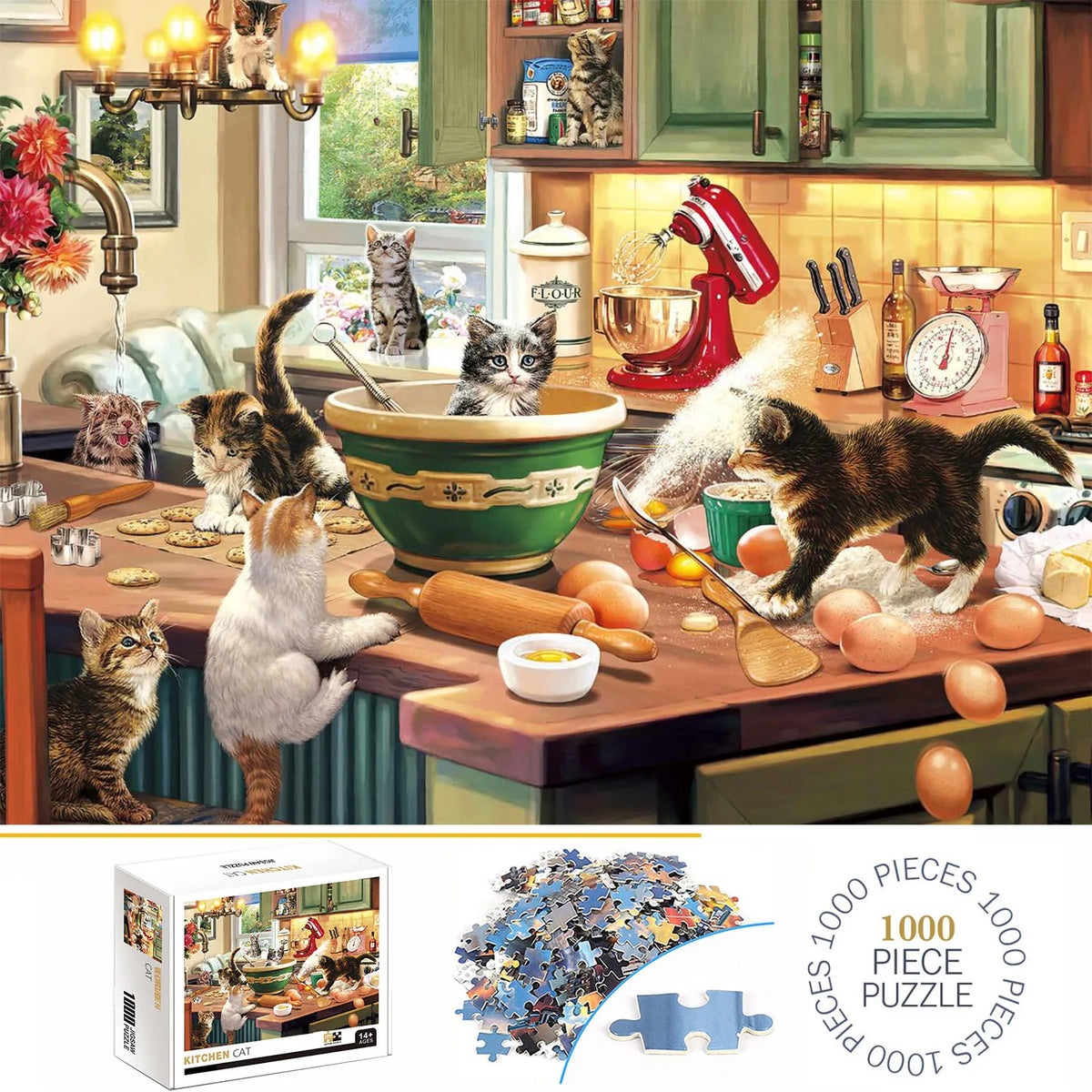 Build The Paper Kitchen Cat– Animal Jigsaw Puzzle Toy!