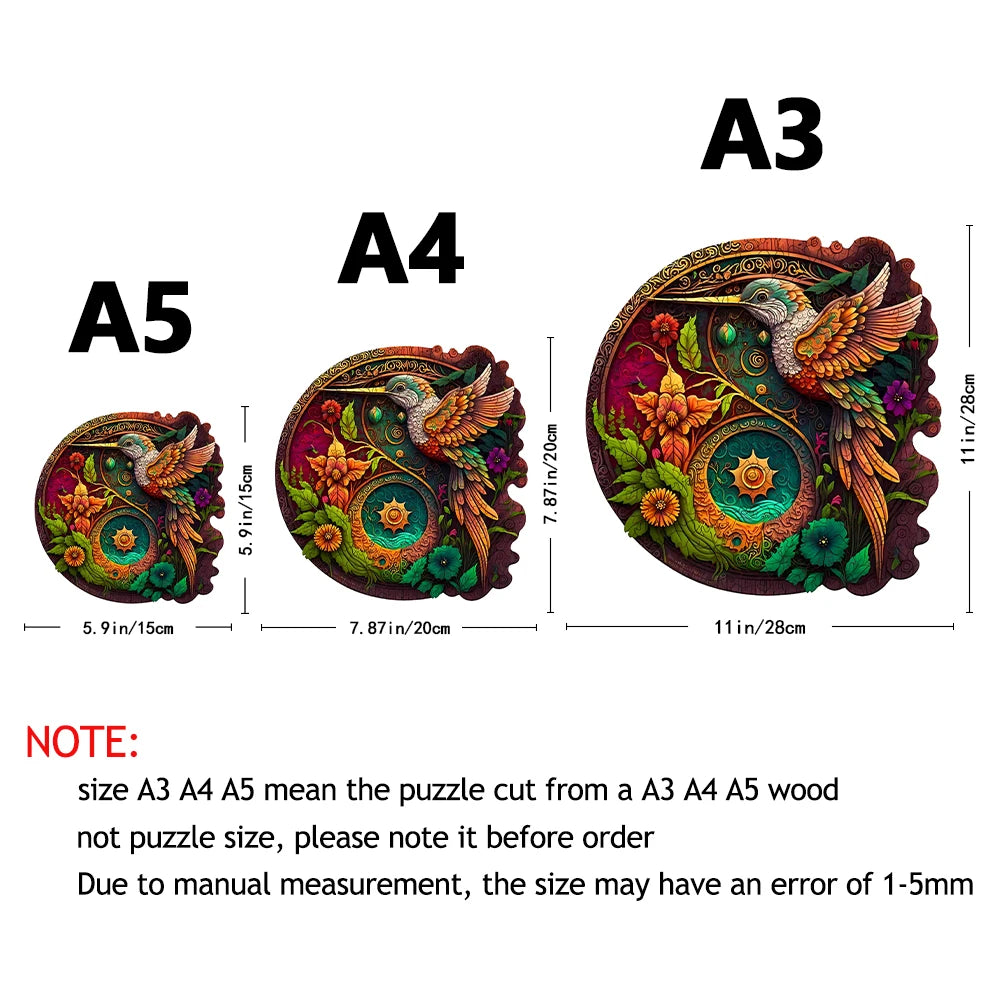 Build The 3D Wooden Hummingbird – Animal Jigsaw Puzzle Toy!