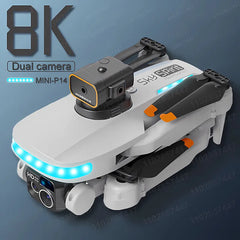 P14 Mini Drone 4k Professional 8K HD Camera Obstacle Avoidance Aerial Photography Optical flow Foldable Quadcopter Toy