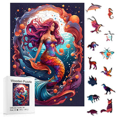 Build The Wooden Beautiful Mermaid – Jigsaw Puzzle Toy!