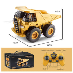 Control the RC Bulldozer Truck – Alloy Crawler, Excavator Engineering Toy!