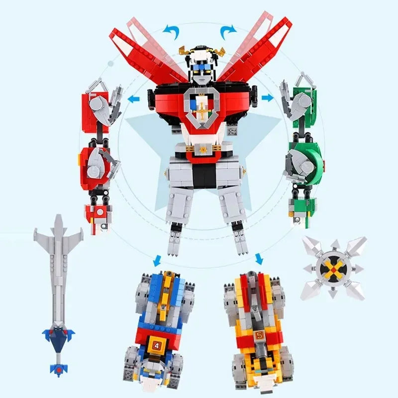 Voltron Defender of the Universe - Educational Building Blocks, Great Gift!