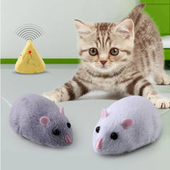 Wireless Remote Plush Mouse Toy Simulation Infrared Rat Model Training Kitten Indoor Playing Toy