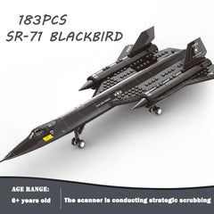 183pcs US Air Force SR-71 Blackbird Reconnaissance Airplane Building Block Toy