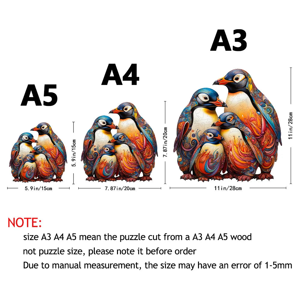 Build The 3D Wooden Penguin – Animal Jigsaw Puzzle Toy!