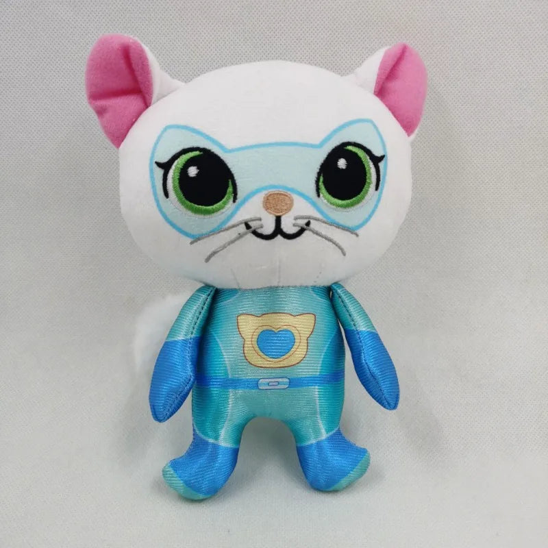 18cm Super Kitties Team Anime Soft Stuffed Plush Animal Doll Toys