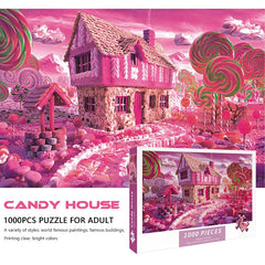 Build The Paper Pink Candy House – Jigsaw Puzzle Toy!