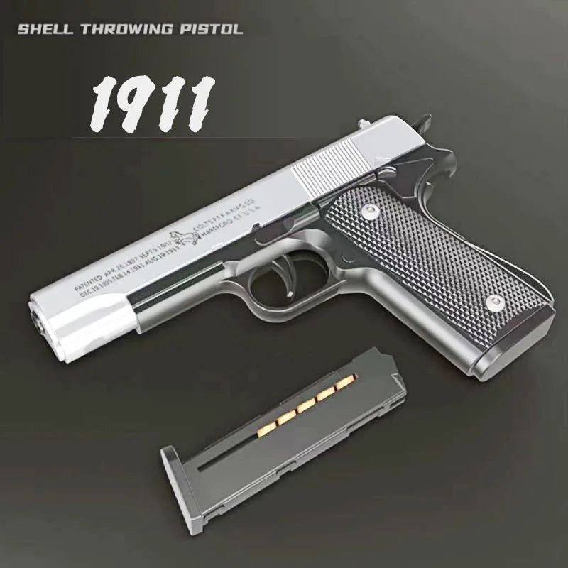 1911 Simulation Toy Gun - Soft Bullet Shooter, Fun Hand Snatching for Kids!