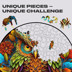 Build The Wooden Colorful Owl – Animal Jigsaw Puzzle Toy!