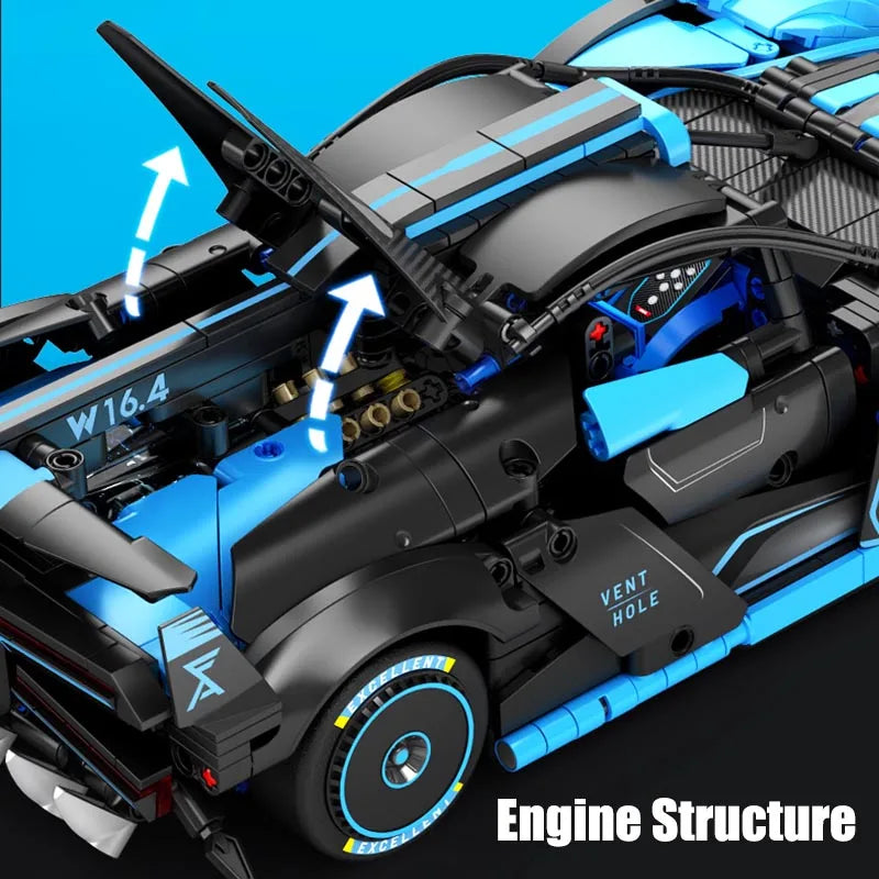 1499PCS Technical Bugatti Super Racing Car Building Blocks Sport car Bricks Toys