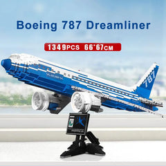 1349PCS Boeing 787 Dreamliner Airplane Building Blocks Educational Toys