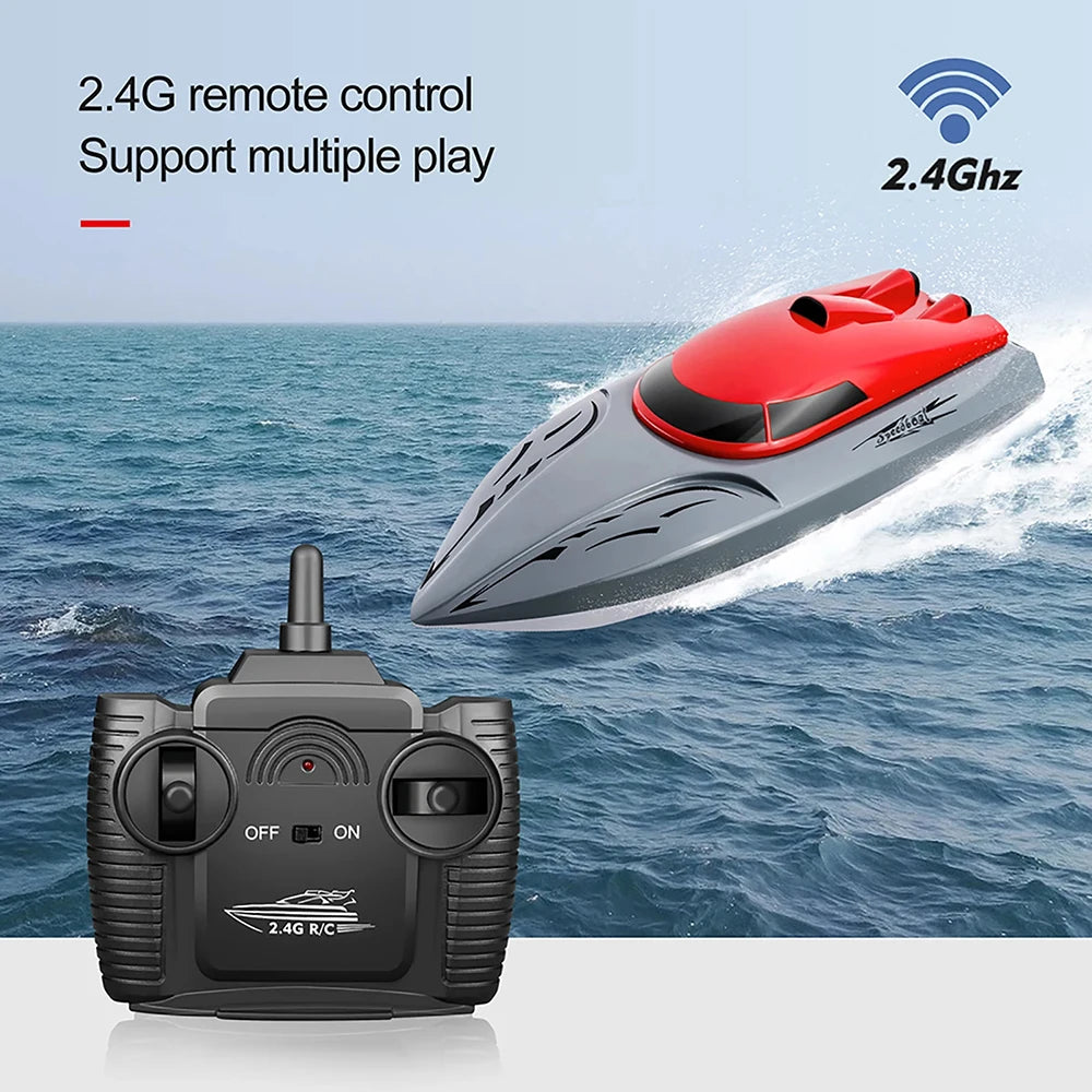 2.4G 20km/h High Speed Electric Remote Control Racing Boat Toys For Kids