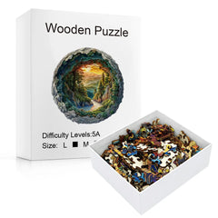 Build The Wooden Beautiful Forest Cave – Jigsaw Puzzle Toy!