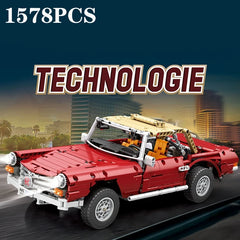 1578PCS Retro 280SL Classic Car Model Building Blocks Bricks Toys