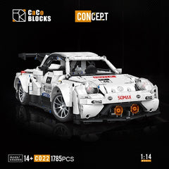 1785pcs Technical Speed Racing Car Building Block Volkwagened Beetle Model Bricks Toys