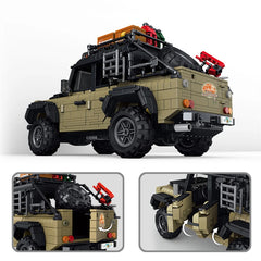 1613PCS High-Tech MOC Vehicle Jeep Car Model Building Blocks Bricks Toys