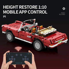 1578PCS Retro 280SL Classic Car Model Building Blocks Bricks Toys