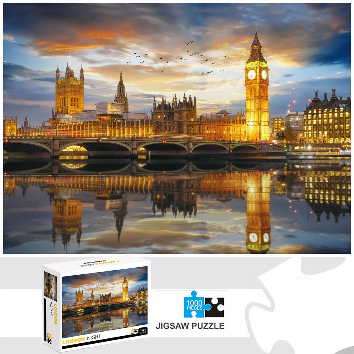 Build The 3D Wooden London Night–Jigsaw Puzzle Toy!