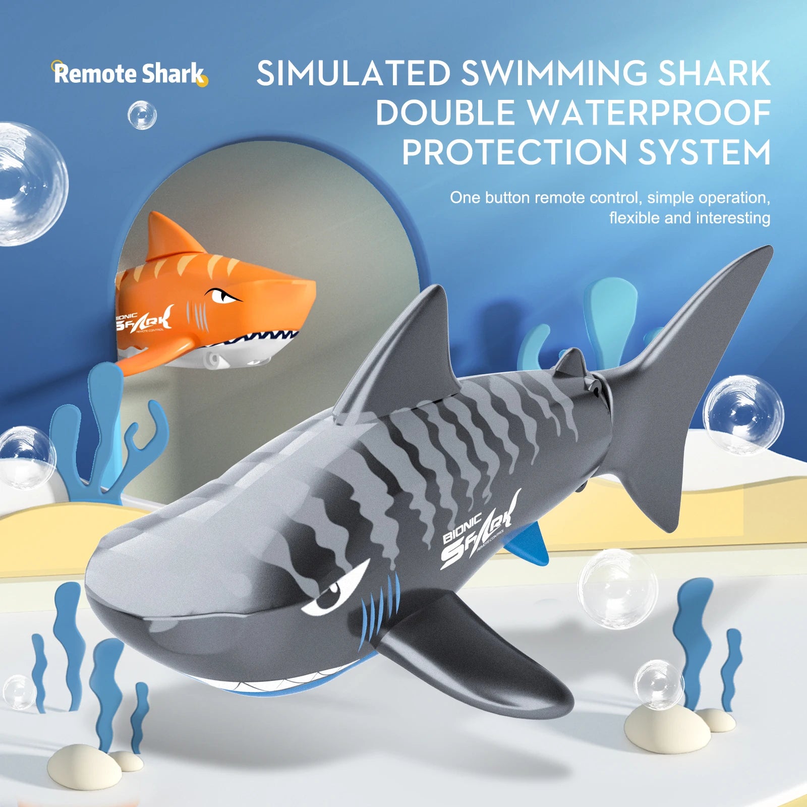 RC Shark for Pool Children Gift Electric Bionic Shark Remote Control Toys