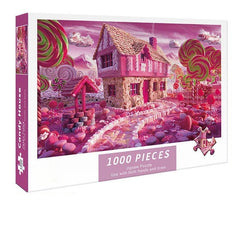 Build The Paper Pink Candy House – Jigsaw Puzzle Toy!