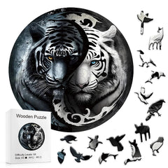 Build The 3D Wooden Yin Yang Tiger– Animal Jigsaw Puzzle Toy!