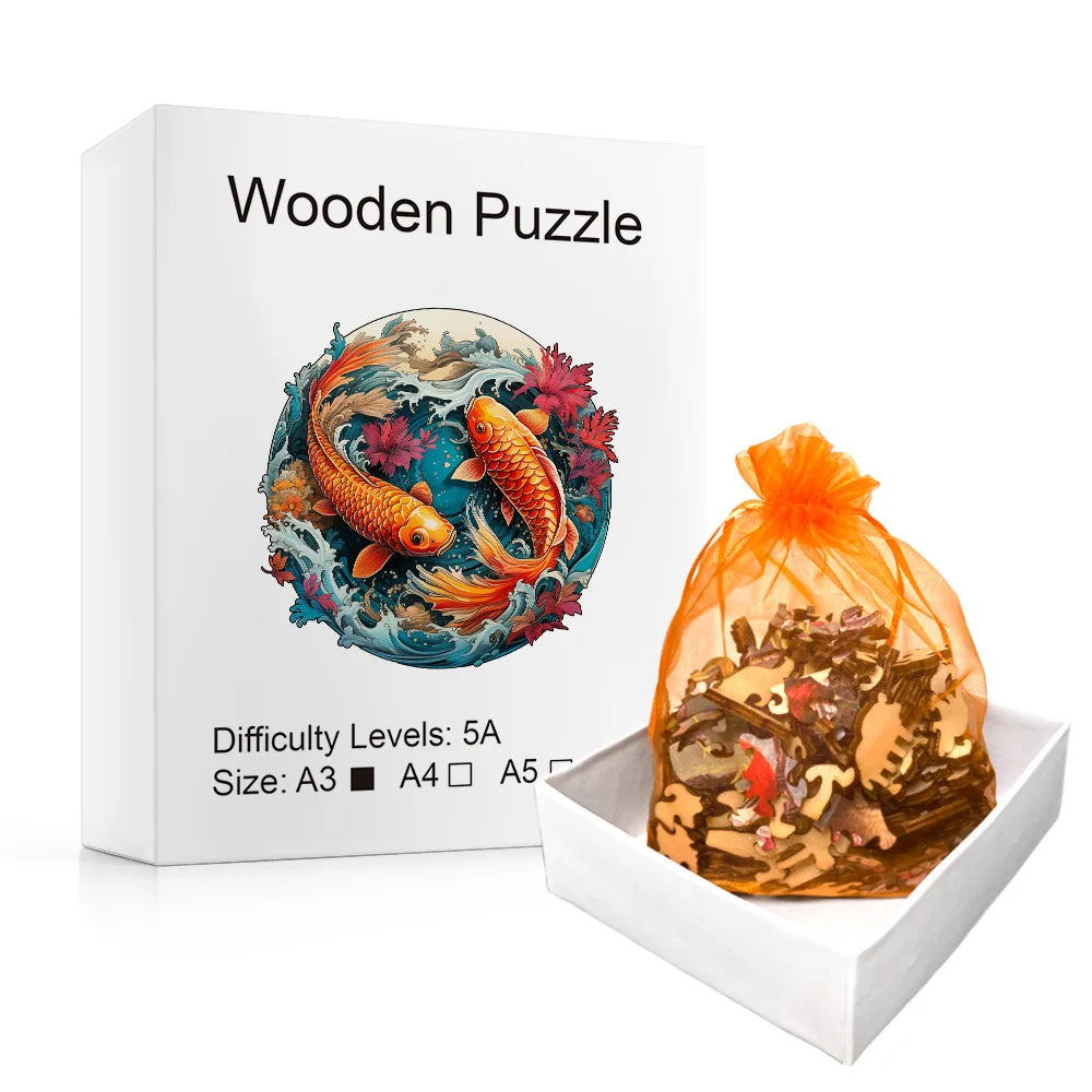 Build The 3D Wooden Charming Fish – Animal Jigsaw Puzzle Toy!