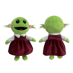 Cuddle with Nanalan Mona – Cute Green Alien Plush Cartoon Pillow Doll!