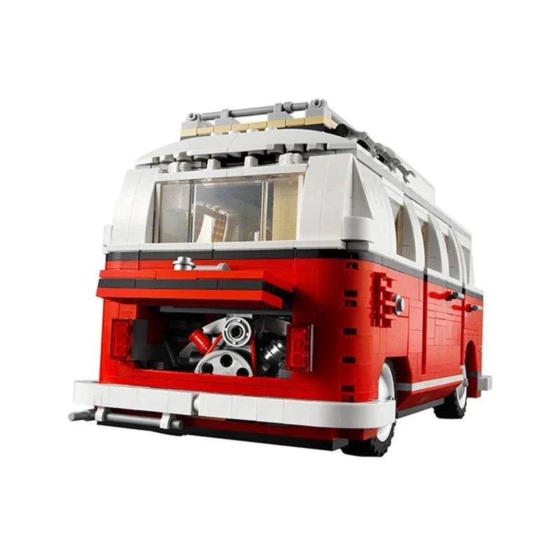 Build the Volkswagen T1 Camper Van – High-Tech Bus Blocks Toy Set!