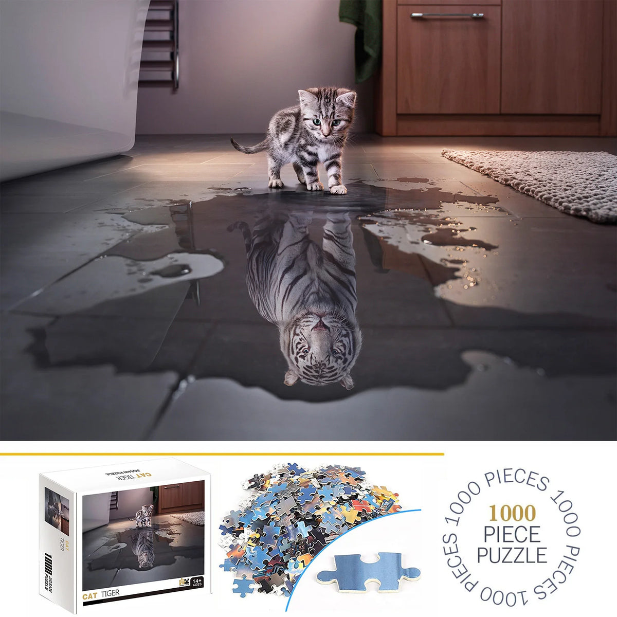 Build The 3D Paper Cat Tiger – Animal Jigsaw Puzzle Toy!