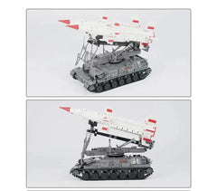 1469PCS Military Army SA-4GANF Missile Vehicle Model Building Blocks Bricks Toys