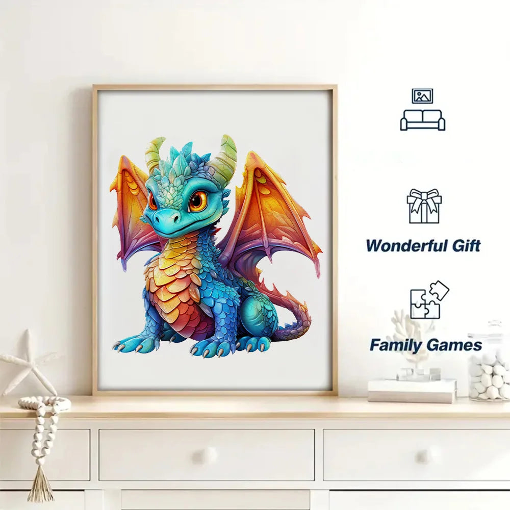 Build The 3D Wooden Beautiful Dragon – Animal Jigsaw Puzzle Toy!