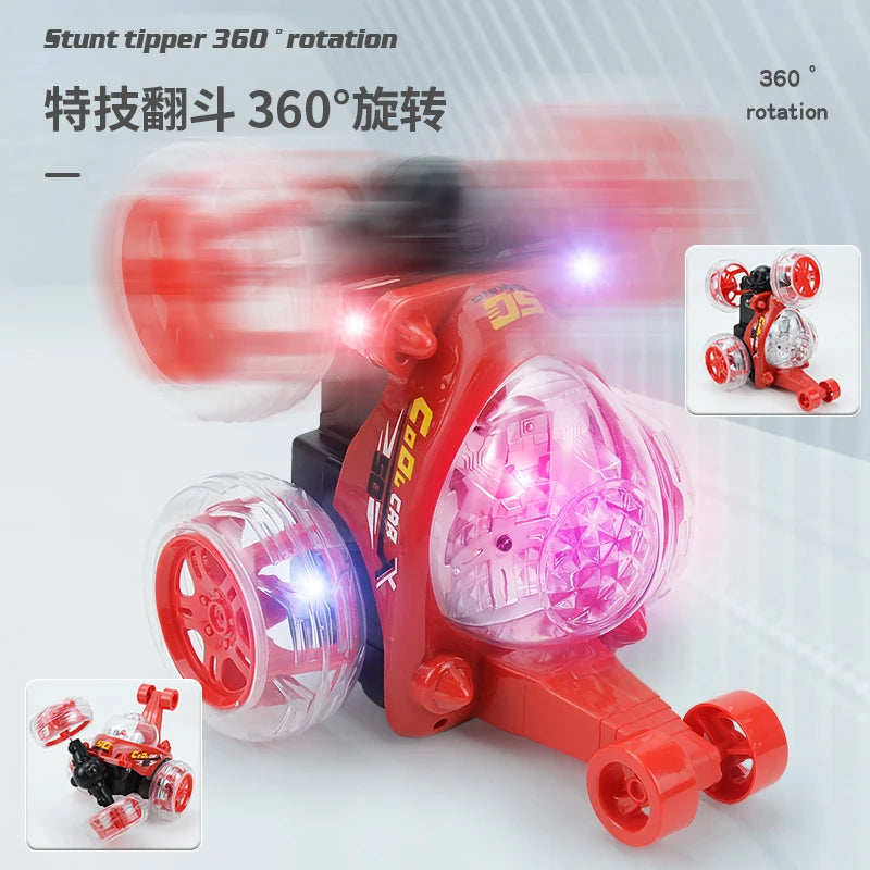 Remote Control Car RC Stunt Cars With 360 ° Rolling Dancing Rechargeable Toy