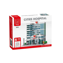 1350pcs Hospital Architecture Model Building Blocks DIY MOC Bricks Toys