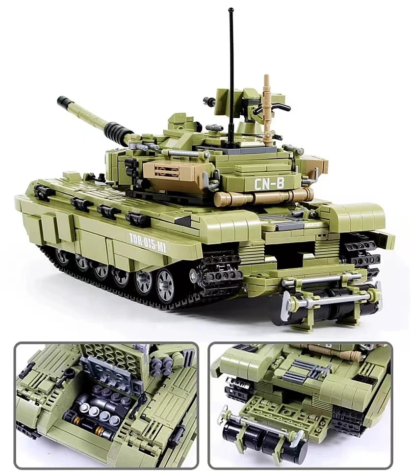 1386PCS Military The Scorpio Tiger Tank Building Blocks Weapons MOC Bricks Toys