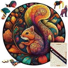 Build The Wooden Mandala Squirrel – Animal Jigsaw Puzzle Toy!