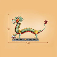 1416Pcs Chinese Dragon Block Chinese Style Animal Mini Building Blocks DIY Girl Assembling Puzzle Bricks Toys