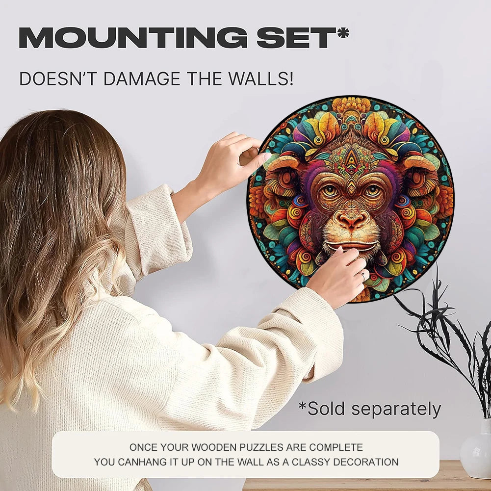 Build The Wooden Mandala Monkey – Animal Jigsaw Puzzle Toy!