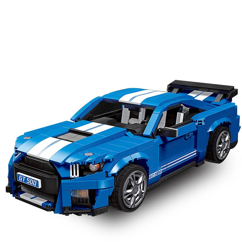 1494PCS High-Tech MUSTANG GT500 Car Model Building Blocks Assembly Bricks Toys