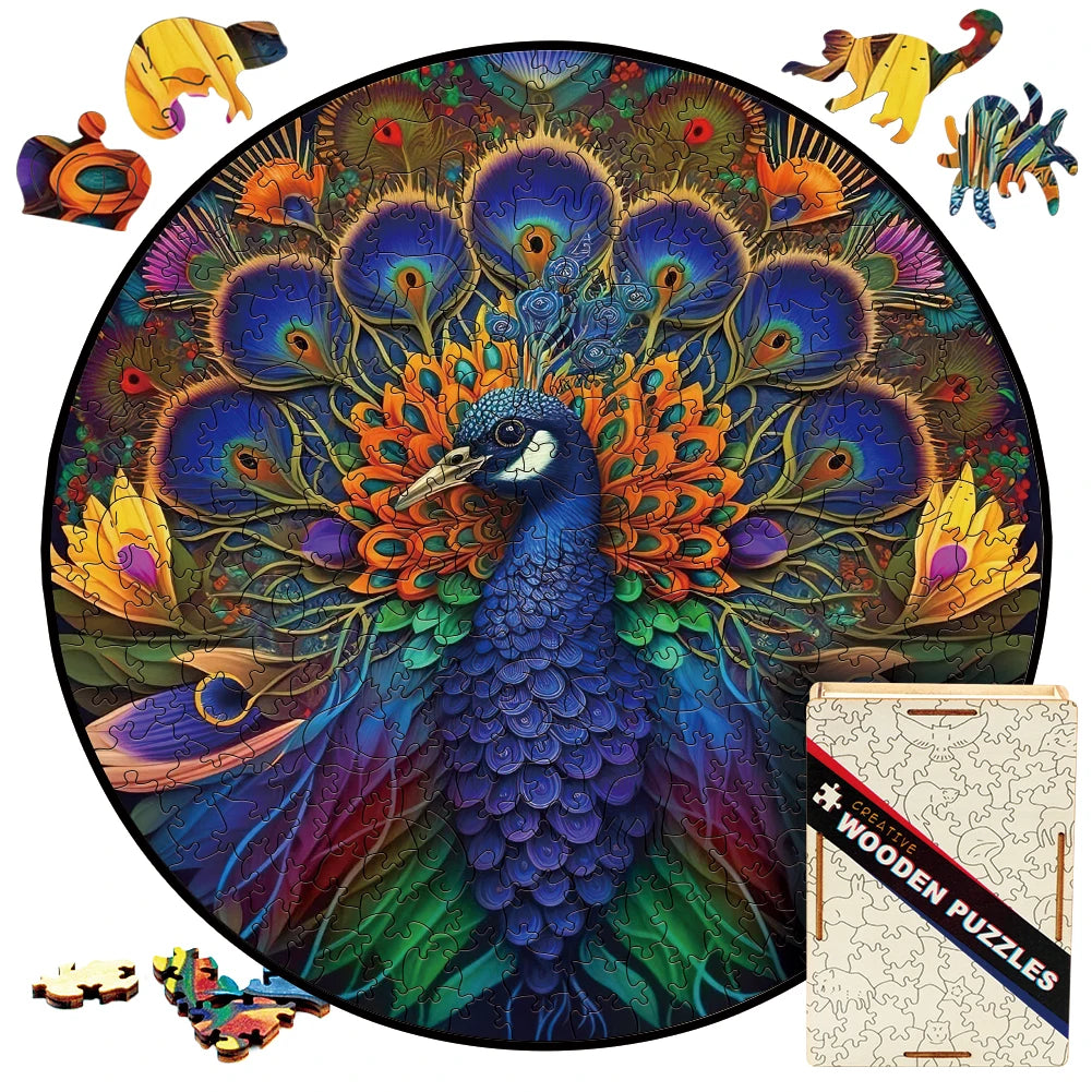 Build The Wooden peacock – Animal Jigsaw Puzzle Toy!