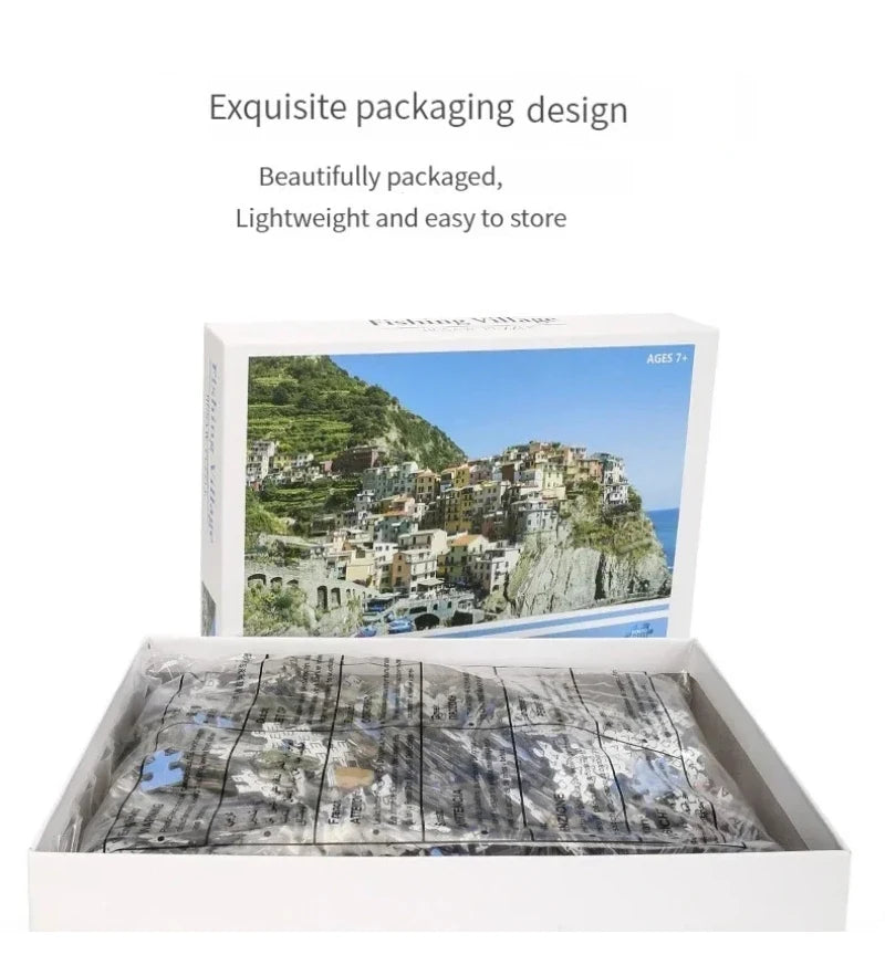 70*50cm 1000PCS Paper Jigsaw Puzzle Landscape Series - Cinque Terre