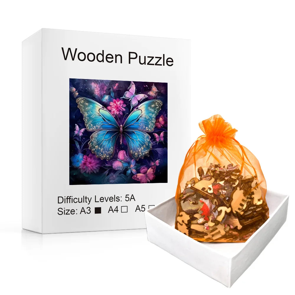 Build The Wooden Beautiful Butterfly – Animal Jigsaw Puzzle Toy!