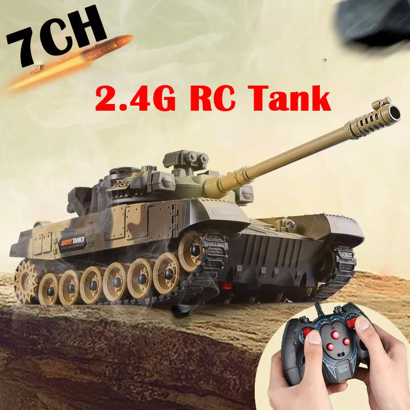 RC Tank Military War Battle United States M1 Leopard 2 Remote Control Toy