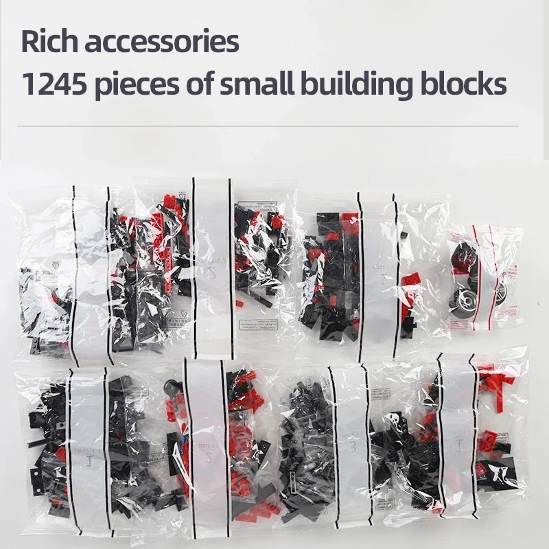 1245pcs Technical Original Retro Nostalgic Classic Car Building Block Bricks Toy