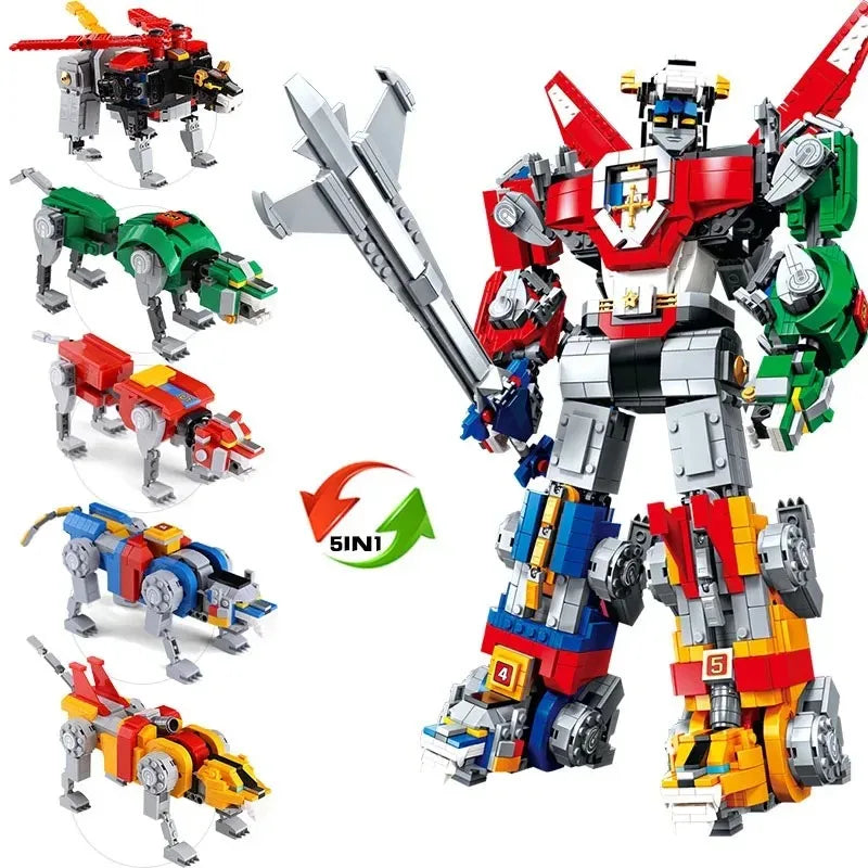 Voltron Defender of the Universe - Educational Building Blocks, Great Gift!