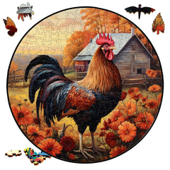 Build The 3D Wooden Beautiful Farm Rooster– Animal Jigsaw Puzzle Toy!