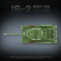 1703PCS Military Weapons 1944 IS-2 Heavy Tank Model Building Blocks Bricks Toys